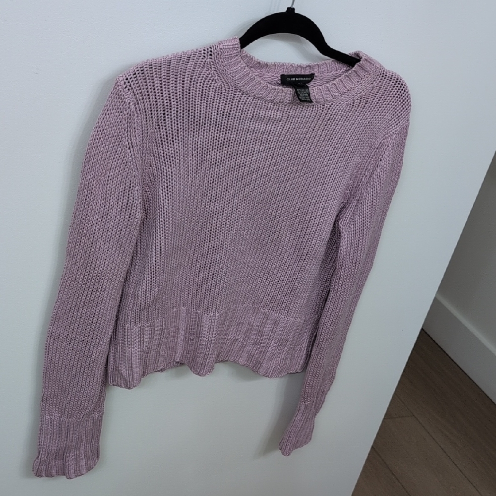 Club Monaco Lilac Crew Neck Sweater